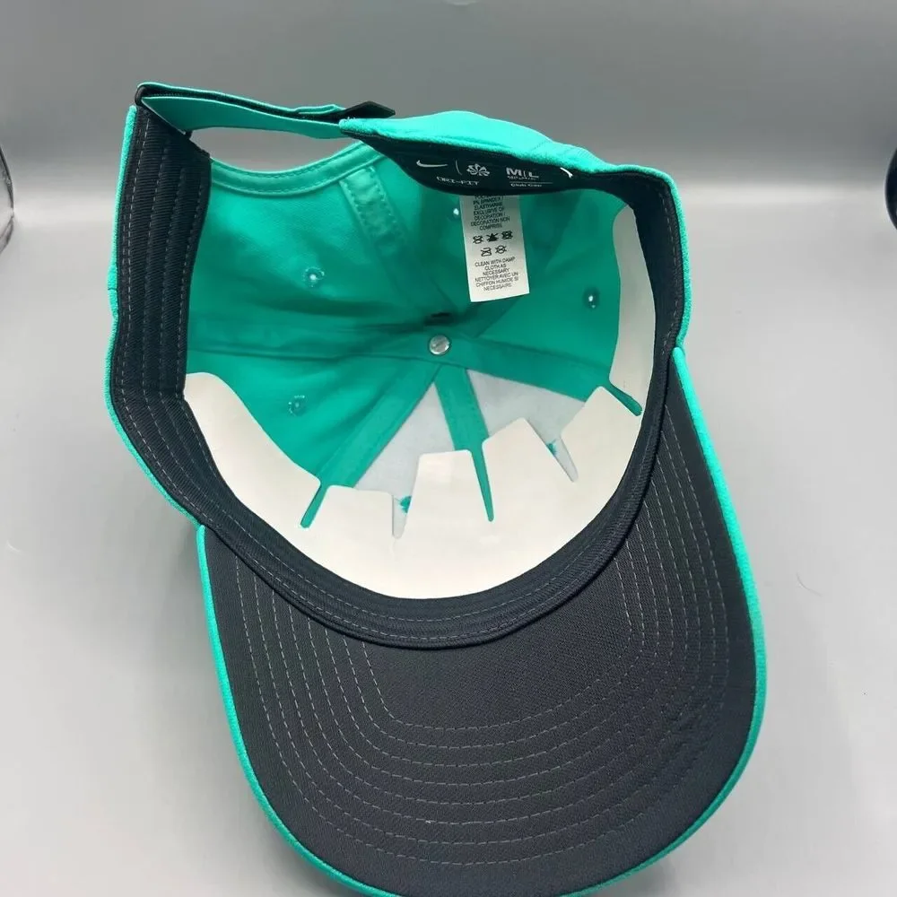Nike‎ Dri-Fit Hat Men Medium-Large Blue Black Strap Back Cap New M-L